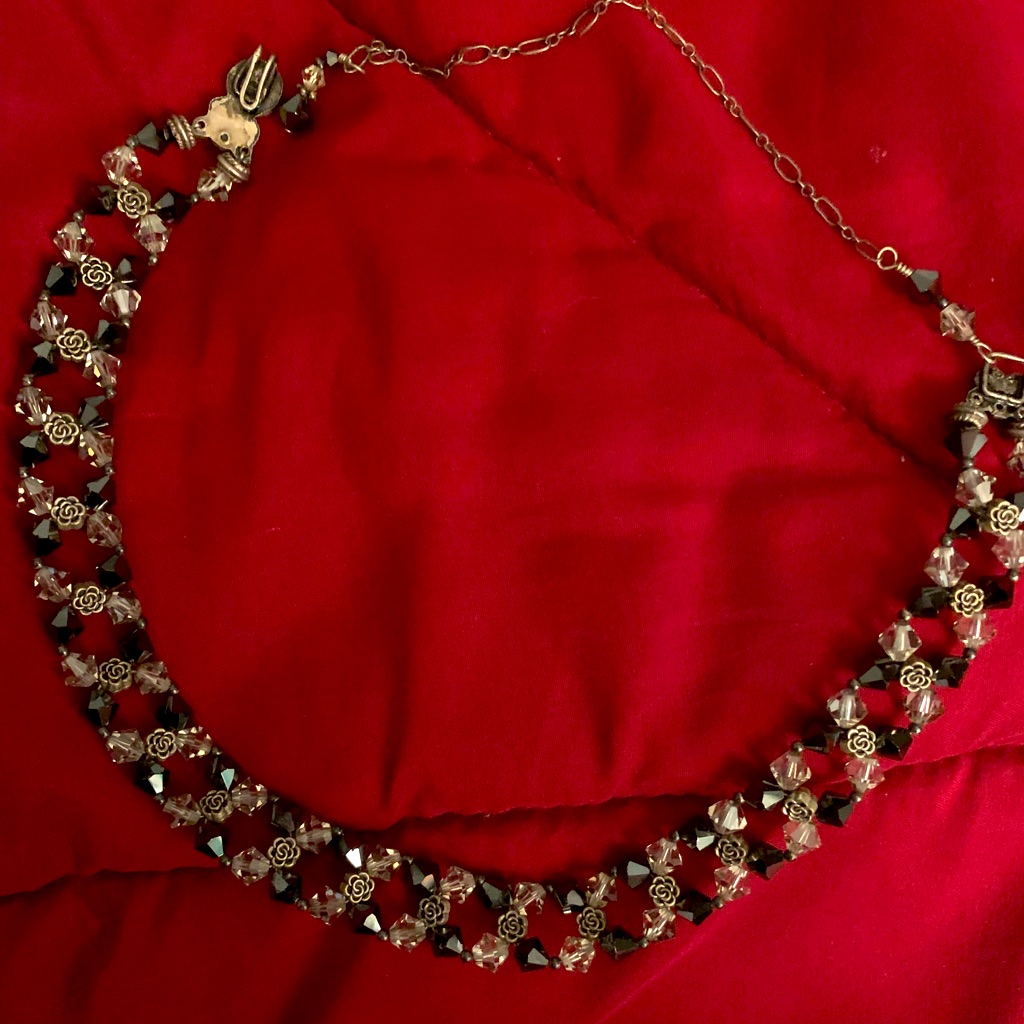 Hand Made Crystal Beaded Choker